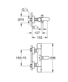 GROHE Precision Get bateria wannowo-prysznicowa z termostatem, chrom 34774000