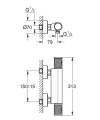 Grohe Precision Feel bateria prysznicowa z termostatem, chrom 34790000