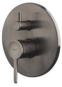 Emmevi Filo bateria wannowo-prysznicowa podtynkowa 3-drożna, gunmetal - grafit szczotkowany 85029CNS