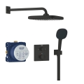 GROHE Precision zestaw prysznicowy termostatyczny z deszczownica 250mm, matte black 348822430