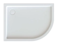 Sanplast Free Line brodzik półokrągły asymetryczny BP-L-FREE 80x120x5cm, biały 615-040-1780-01-000