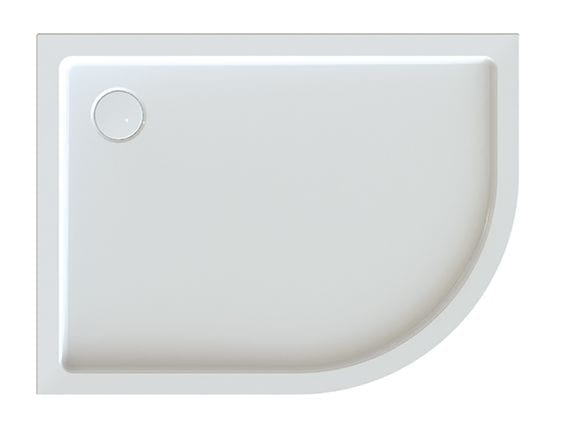 Sanplast Free Line brodzik półokrągły asymetryczny BP-L-FREE 80x120x5cm, biały 615-040-1780-01-000