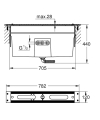 Grohe element montażowy baterii wannowej wielootworowej 29037002