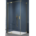 Ronal Cadura Gold Line kabina kwadratowa 90x90cm, lewa, profil złoty, szkło bezbarwne CA13G0901207+CAT10901207
