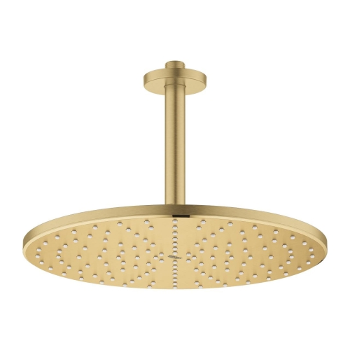 GROHE Rainshower Mono prysznic górny 310mm z ramieniem sufitowym, złoty szczotkowany - brushed cool sunrise 26560GN0