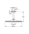GROHE Rainshower Mono prysznic górny 310mm z ramieniem sufitowym, stal nierdzewna 26560DC0