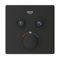 Grohe Grohtherm SmartControl Cube bateria termostatyczna do obsługii 2 wyjść, element zewnętrzny, phantom black 102166KF00-3.jpg