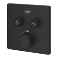 Grohe Grohtherm SmartControl Cube bateria termostatyczna do obsługii 2 wyjść, element zewnętrzny, phantom black 102166KF00-4.jpg