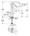 Grohe Essence XL-size bateria umywalkowa, bez korka, stal nierdzewna 24170DC1