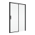 Ronal Divera drzwi prysznicowe przesuwne 110cm(106-112cm), czarny mat, szkło bezbarwne D22S2B1100607