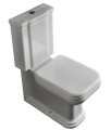 Kerasan Waldorf kompakt wc odpływ uniwersalny, z deską woloopadającą, chrom 411701+418101+750990+418801