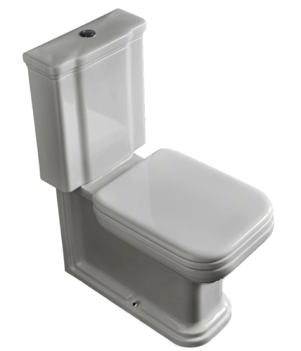 Kerasan Waldorf kompakt wc odpływ uniwersalny, z deską woloopadającą, chrom 411701+418101+750990+418801