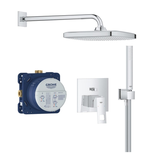 GROHE Eurocube zestaw prysznicowy podtynkowy z deszczownicą 250mm, chrom 25289000