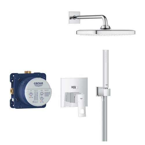 GROHE Eurocube zestaw prysznicowy podtynkowy z deszczownicą 250mm, chrom 25289000