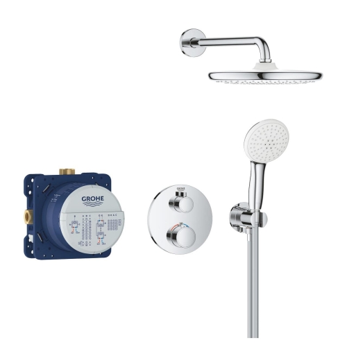GROHE Grohtherm zestaw podtynkowy z deszczownicą 250mm, ramię 380mm 34872000
