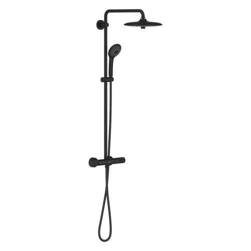 Grohe Euphoria 260 System komplet prysznicowy z termostatem do montażu ściennego, phantom black 27615KF2