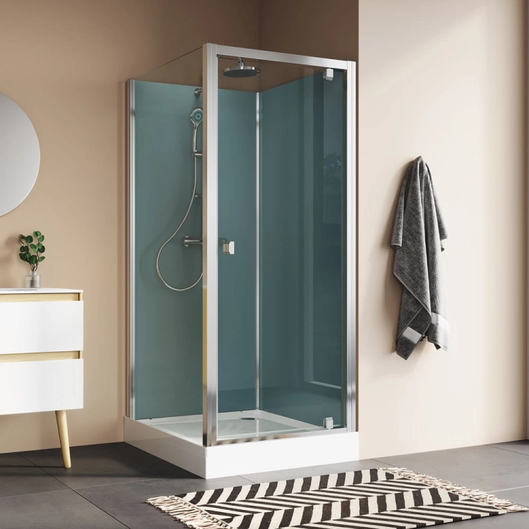 Ronal Modul 1200 kabina czterościenna kwadratowa 90x90cm, wariant 4, wersja montażu: narożnik 29094P12.40.07