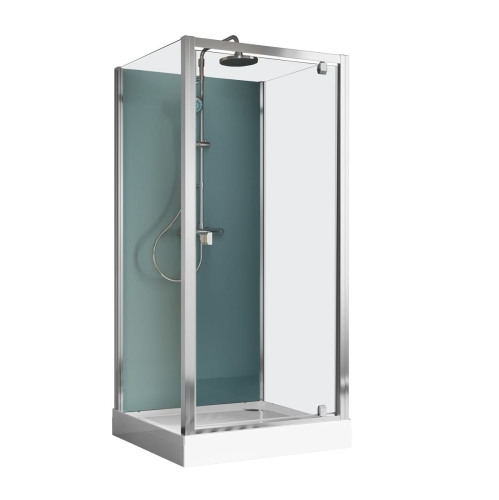 Ronal Modul 1200 kabina czterościenna kwadratowa 80x80cm, wariant 4, wersja montażu: przyścienny 28084P11.40.07