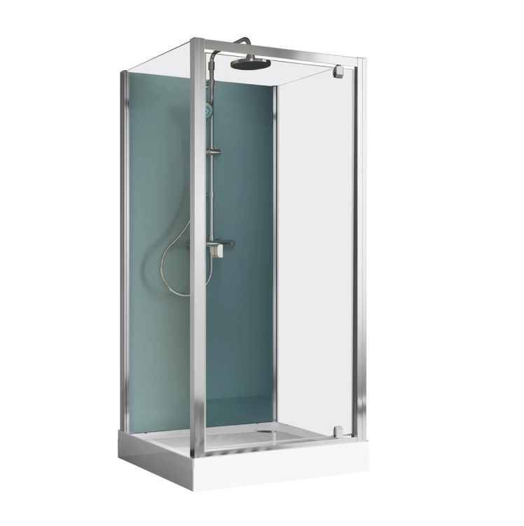 Ronal Modul 1200 kabina czterościenna kwadratowa 80x80cm, wariant 4, wersja montażu: przyścienny 28084P11.40.07