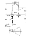 GROHE Blue Pure Mono zawór zlewozmywakowy do filtra, chrom 31724000