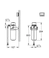 GROHE Blue Mini zestaw startowy z filtrem z węglem aktywnym, 41136000