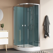 Ronal Modul 1200 kabina czterościenna półokrągła 90x90cm, wariant 3, wersja montażu: narożnik 29093RS2.40.07