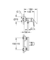 GROHE Cubeo bateria prysznicowa ścienna, matte black 1018242430