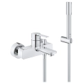 GROHE Lineare bateria wannowa ścienna, z natryskiem chrom, 33850001
