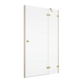 Ronal Annea drzwi prysznicowe 110cm(109,5x110,5cm) prawe, drzwi skrzydłowe, złoty szczotkowany, szkło bezbarwne AN13WD11001307- drzwi do wnęki
