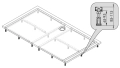Sanplast stelaż do brodzików STS-084 194-E1424