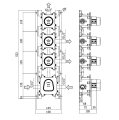 Paffoni Modular Box bateria podtynkowa z termostatem, 3-drożna, chrom MDE019CR