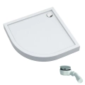 Schedpol Competia New brodzik półokrągły 80x80x2,5-12cm, biały 3.4633.webp