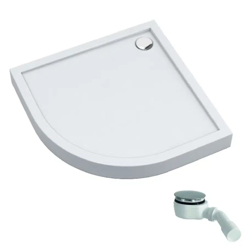 Schedpol Competia New brodzik półokrągły 80x80x2,5-12cm, biały 3.4633.webp