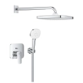 GROHE Cubeo zestaw prysznicowy podtynkowy z deszczownicą, bez elementu podtynkowego, chrom 1053360000