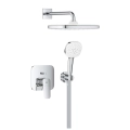 GROHE Cubeo zestaw prysznicowy podtynkowy z deszczownicą, bez elementu podtynkowego, chrom 1053360000
