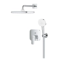 GROHE Cubeo zestaw prysznicowy podtynkowy z deszczownicą, bez elementu podtynkowego, chrom 1053360000