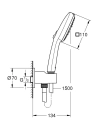 GROHE Tempesta Cube zestaw prysznicowy do baterii podtynkowej, chrom 26910003