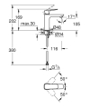 GROHE Cubeo jednouchwytowa bateria umywalkowa rozmiar M, chrom 1017550000