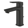 GROHE Cubeo jednouchwytowa bateria umywalkowa rozmiar M, korek z cięgnem, matte black 1017492430