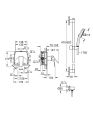 GROHE Cubeo zestaw prysznicowy podtynkowy, bez elementu podtynkowego, matte black 1053352430