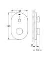 GROHE Eurosmart Cosmopolitan T samozamykająca bateria prysznicowa z mieszaczem 36321000