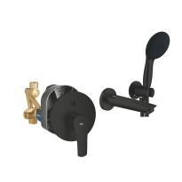 GROHE Eurosmart komplet wannowy podtynkowy, matt black 194502433-01