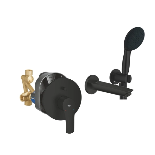 GROHE Eurosmart komplet wannowy podtynkowy, matt black 194502433-01