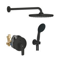 GROHE Eurosmart komplet prysznicowy podtynkowy z deszczownicą, matt black 194502433-02