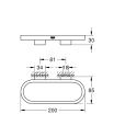 GROHE Selection uchwyt-wieszak na ręcznik, złoty połysk -  cool sunrise 41035GL0-tech