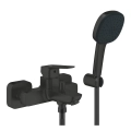 Cubeo bateria wannowa ścienna z natryskiem punktowym, matte black 1018142430