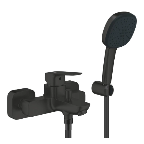 Cubeo bateria wannowa ścienna z natryskiem punktowym, matte black 1018142430