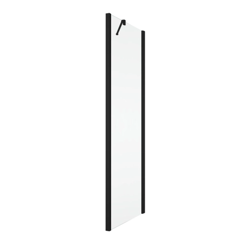 Ronal Solino ścianka boczna 100cm, profil czarny mat, szkło bezbarwne SOLT210000607