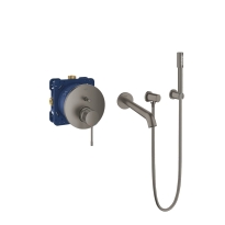 GROHE Essence zestaw wannowy podtynkowy, wylewka L-230mm,szczotkowany grafit - brushed hard graphite 24058AL1-06