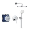 GROHE Eurosmart zestaw prysznicowy podtynkowy z deszczownicą 250mm, ramię ścienne 380mm, 25288000